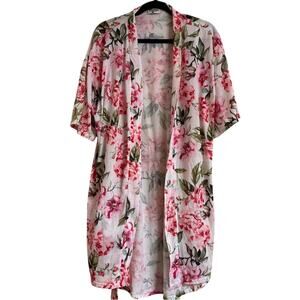 Show Me Your‎ MuMu Brie Floral Lightweight Robe Rose O/S Soft Luxury Sleepwear